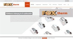 Desktop Screenshot of foxtherm.hu