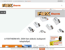 Tablet Screenshot of foxtherm.hu